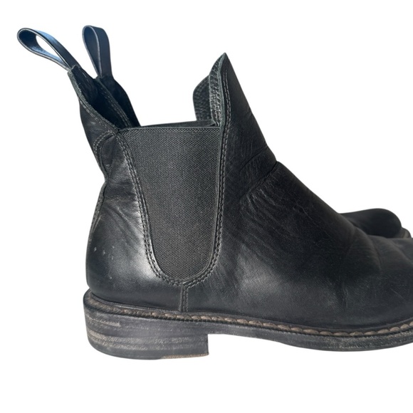 Rag & Bone Black Leather Dartford Chelsea Boots, Size 38 - Picture 2 of 9